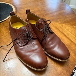 Classic Brown Leather Oxfords